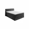 Boxspring BX1440  200x200cm - stof - antraciet met opbergruimte