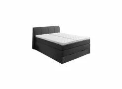 Boxspring BX1440 Â 200x200cm - stof - antraciet met opbergruimte