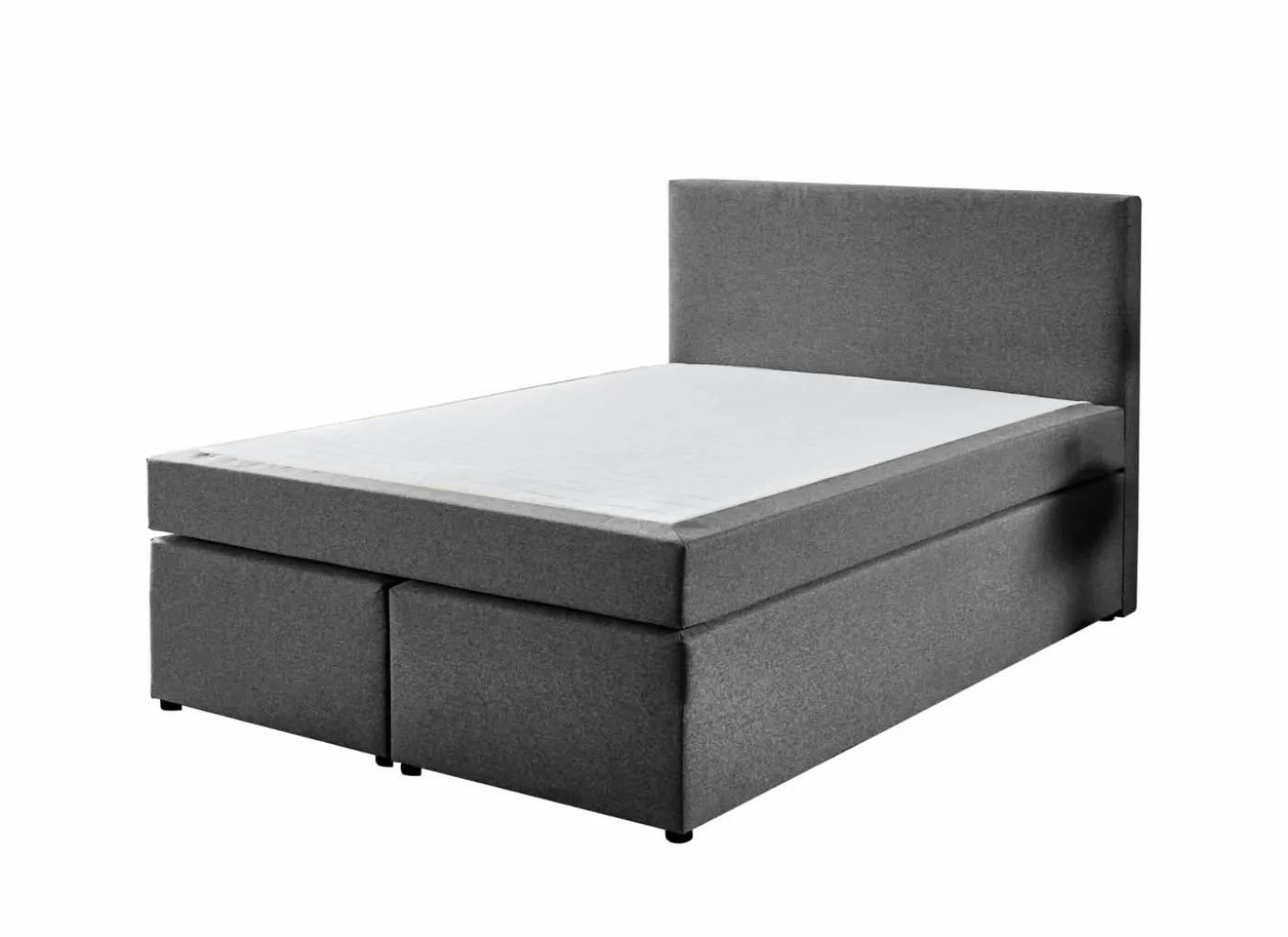 Boxspring BX890 160x200cm - stof - middengrijs