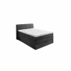 Boxspring BX1440 100x200cm met opbergruimte stof antraciet