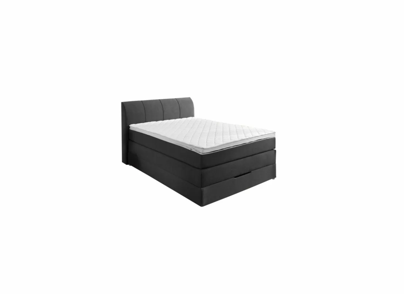 Boxspring BX1440 100x200cm met opbergruimte stof antraciet