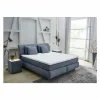 Boxspring Carla Mix 180x200cm - stof - blauw met opbergruimte