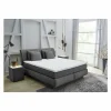 Boxspring Carla normal 180x200cm - stof - donkergrijs met opbergruimte