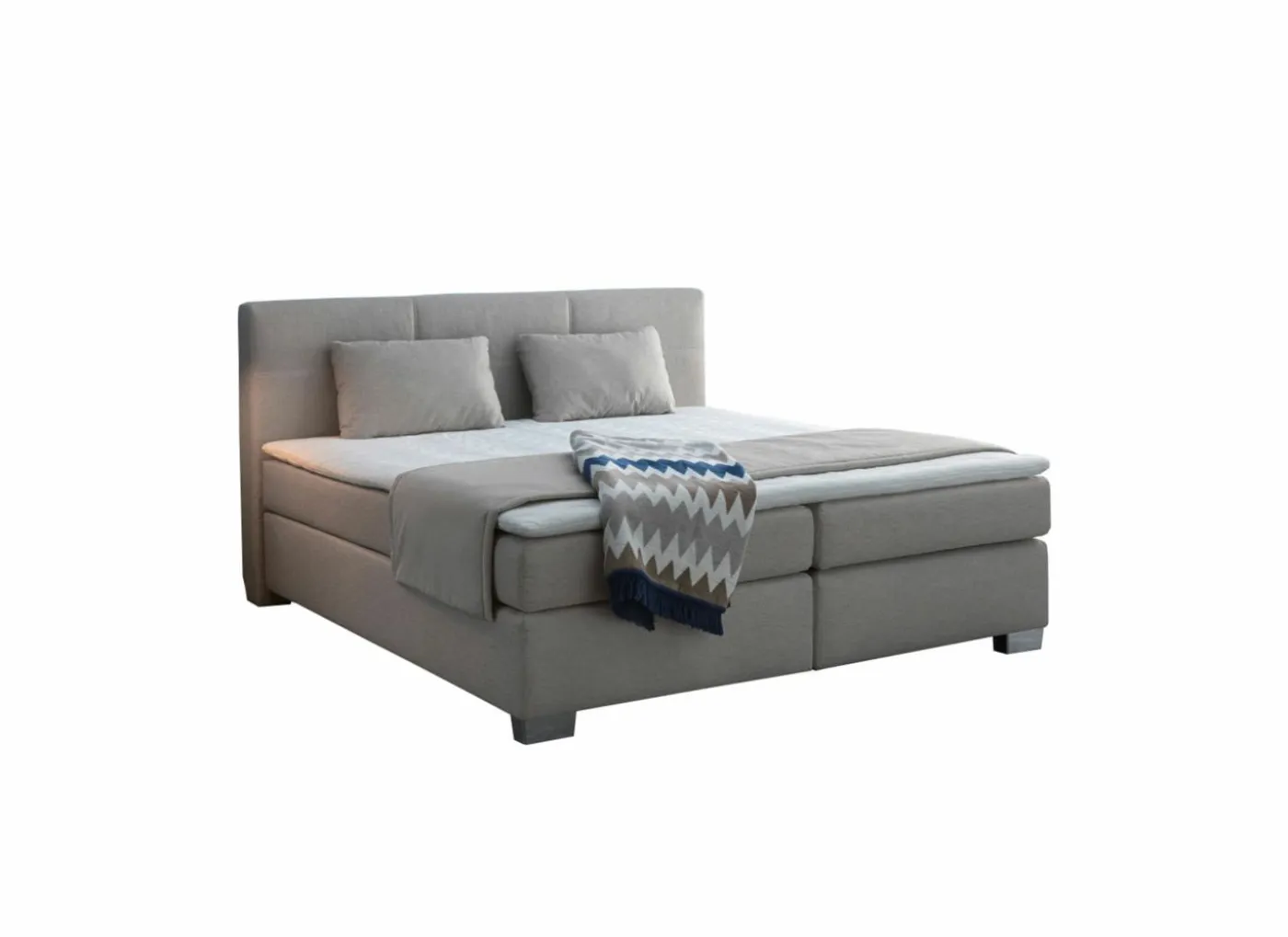 Boxspring Emilia 180x200cm - stof - greige