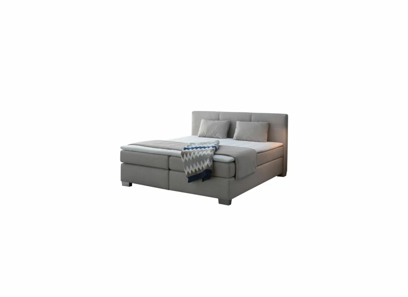Boxspring Emilia 180x200cm - stof - greige