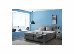 Boxspring Emilia 180x200cm - stof - grijs