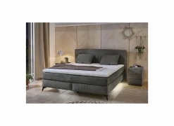 Boxspring Kira Mix 160x200cm - stof - donkergrijs