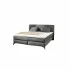 Boxspring Kira Normal 160x200 - stof - donkergrijss
