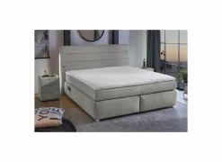 Boxspring Livia Mix 180x200cm - stof - middengrijs