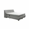 Boxspring Reynosa 180x200cm - stof - grafiet met opbergruimte & elektrisch