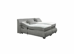 Boxspring Reynosa 180x200cm - stof - grafiet met opbergruimte & elektrisch