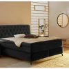 Boxspring Scarlett Max 180x200cm - stof - zwart