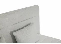 Boxspring Simone 180x200cm - stof - ecru met opbergruimte