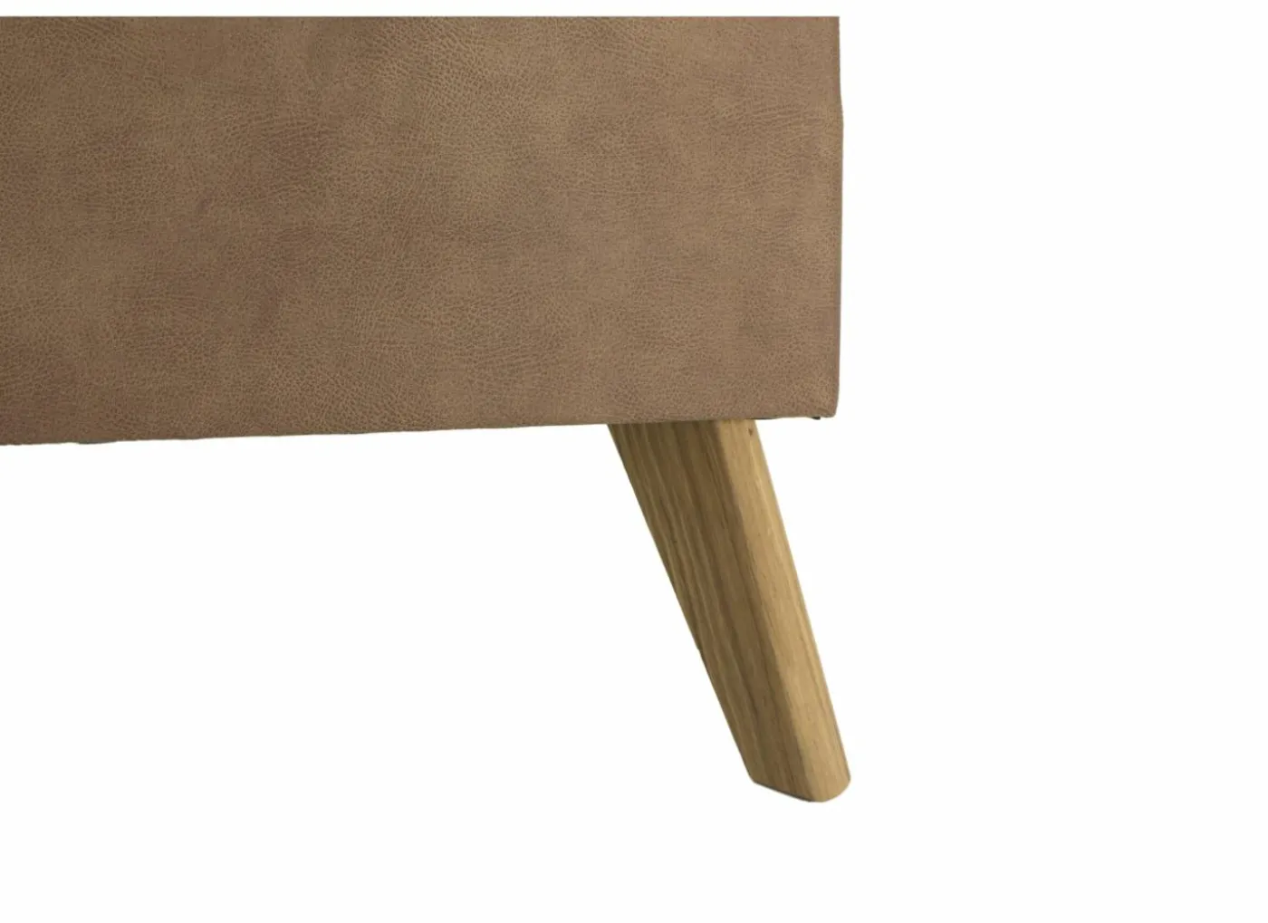 Boxspring Skagen 180x200cm - lederlook - cognac