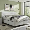 Boxspring Vlieland 180x200cm - stof - dove