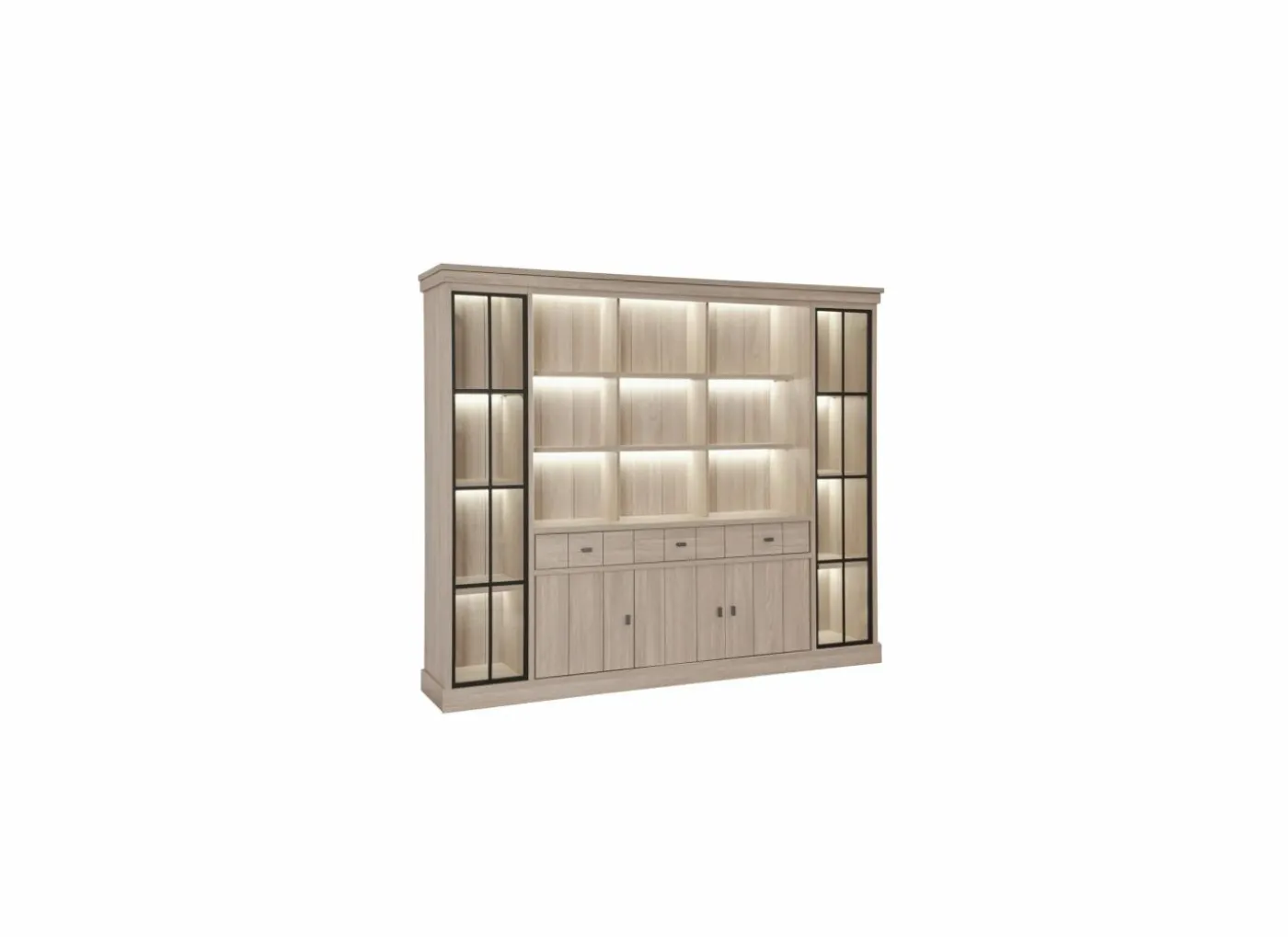 Buffetkast 249cm - decor - natuurlijke olm