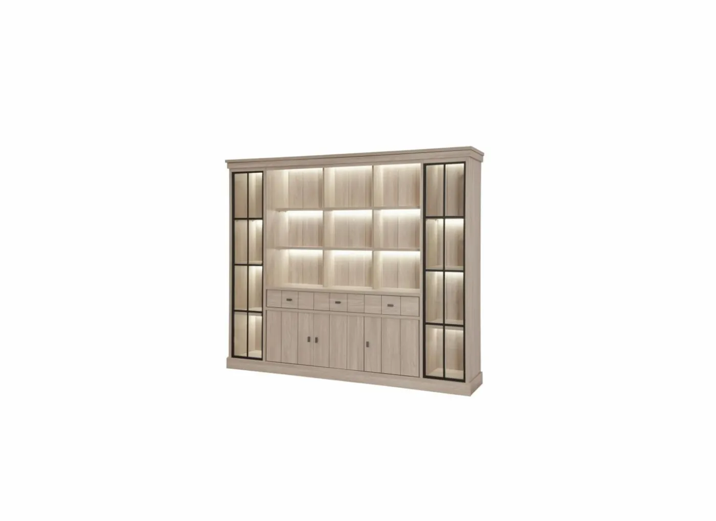 Buffetkast 249cm - decor - natuurlijke olm