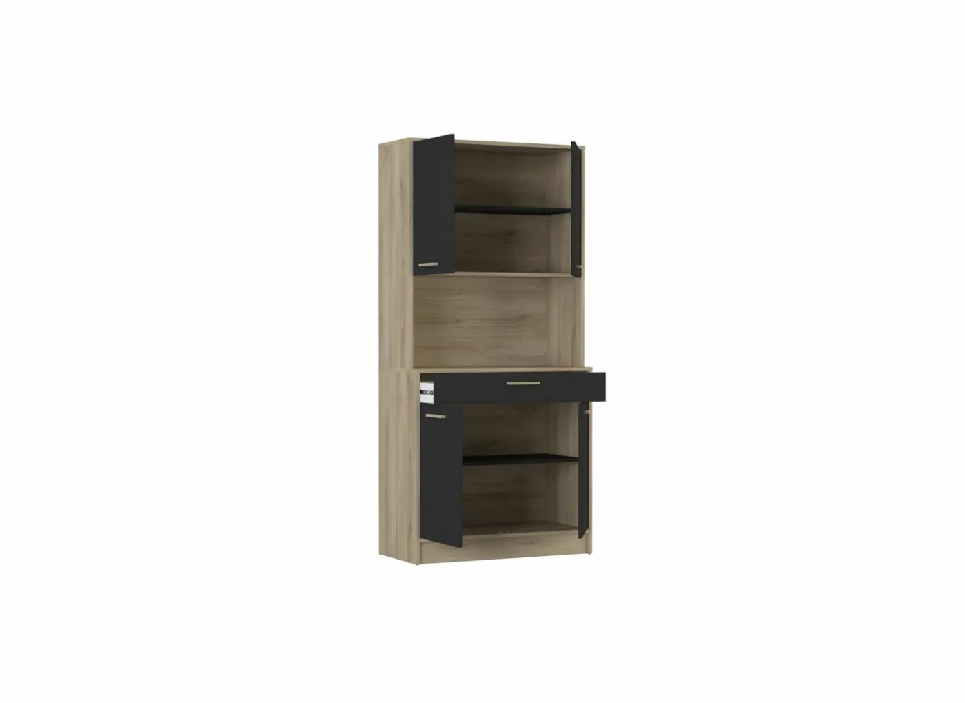 Buffetkast Dolce 84cm - melamine - kronberg eik & sidewalk