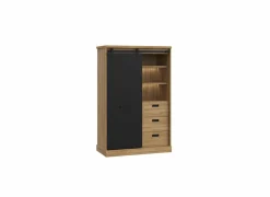 Buffetkast Kaszimiro 103cm - decor - waterford eik & zwart