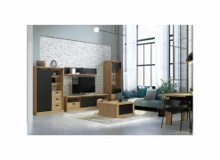 Buffetkast Kaszimiro 103cm - decor - waterford eik & zwart