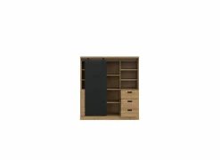 Buffetkast Kaszimiro 145cm - decor - waterford eik &  zwart