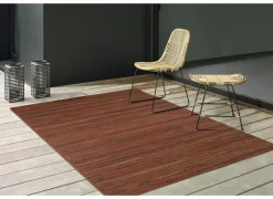Buitentapijt Brandon 60x110cm - jute - rood & bruin