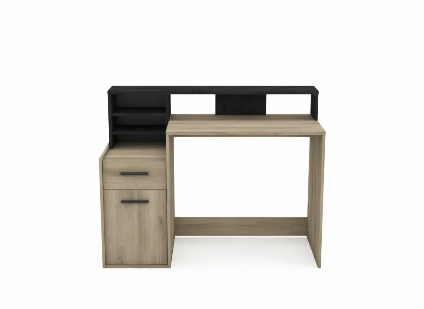 Bureau Delphi 126x60cm - decor - zwart & eik