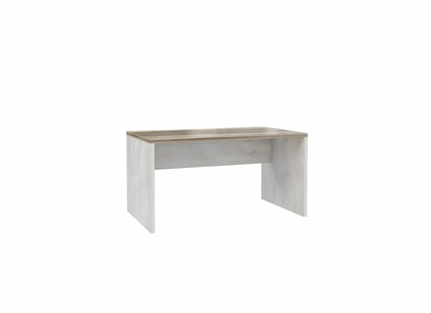 Bureau Duro 140x80x72cm - decor - pine white & antique oak