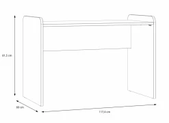 Bureau Hoa 117x60x81cm - decor - mauvella eik