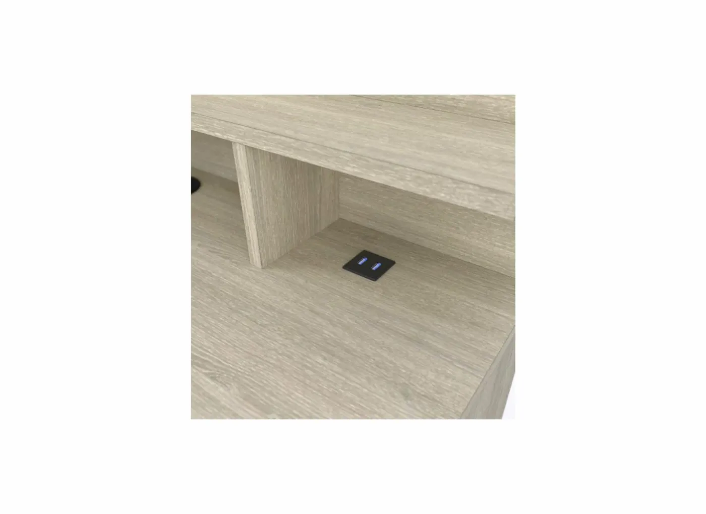 Bureau Malicia 122x59x120cm - decor - eik & wit