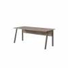 Bureau Pronto 200x73x80cm - melamine - bruin & zwart