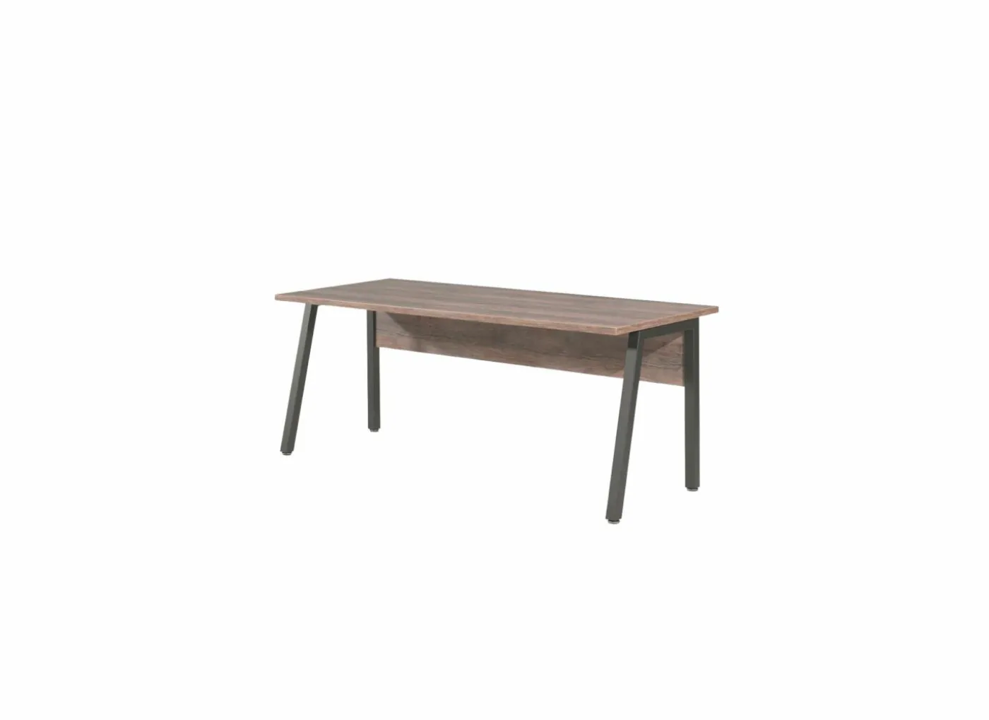 Bureau Pronto 200x73x80cm - melamine - bruin & zwart