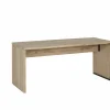 Bureau Yoda 160x80x76cm - eik massief - naturel