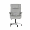 Bureaustoel Big Daddy 68x75,5x112cm - lederlook - grijs