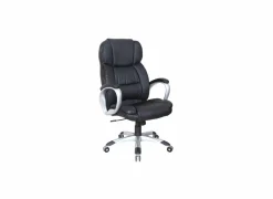 Bureaustoel Bizz 67x71x124cm - lederlook - zwart