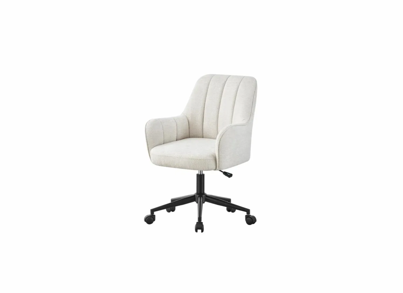 Bureaustoel Bonzo 57x60x95cm - stof - wit