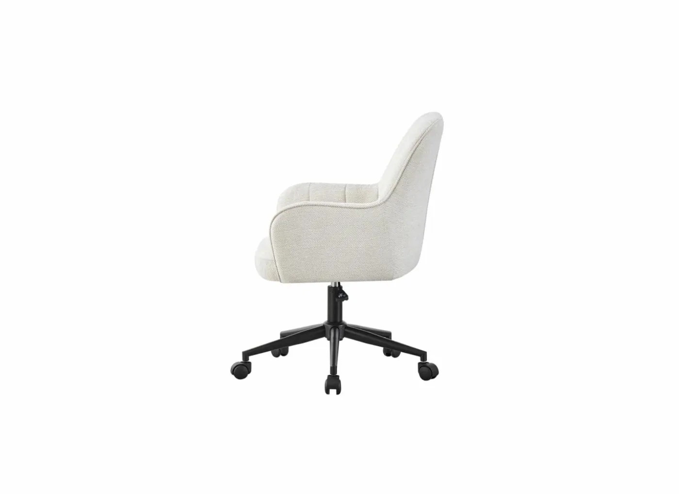 Bureaustoel Bonzo 57x60x95cm - stof - wit