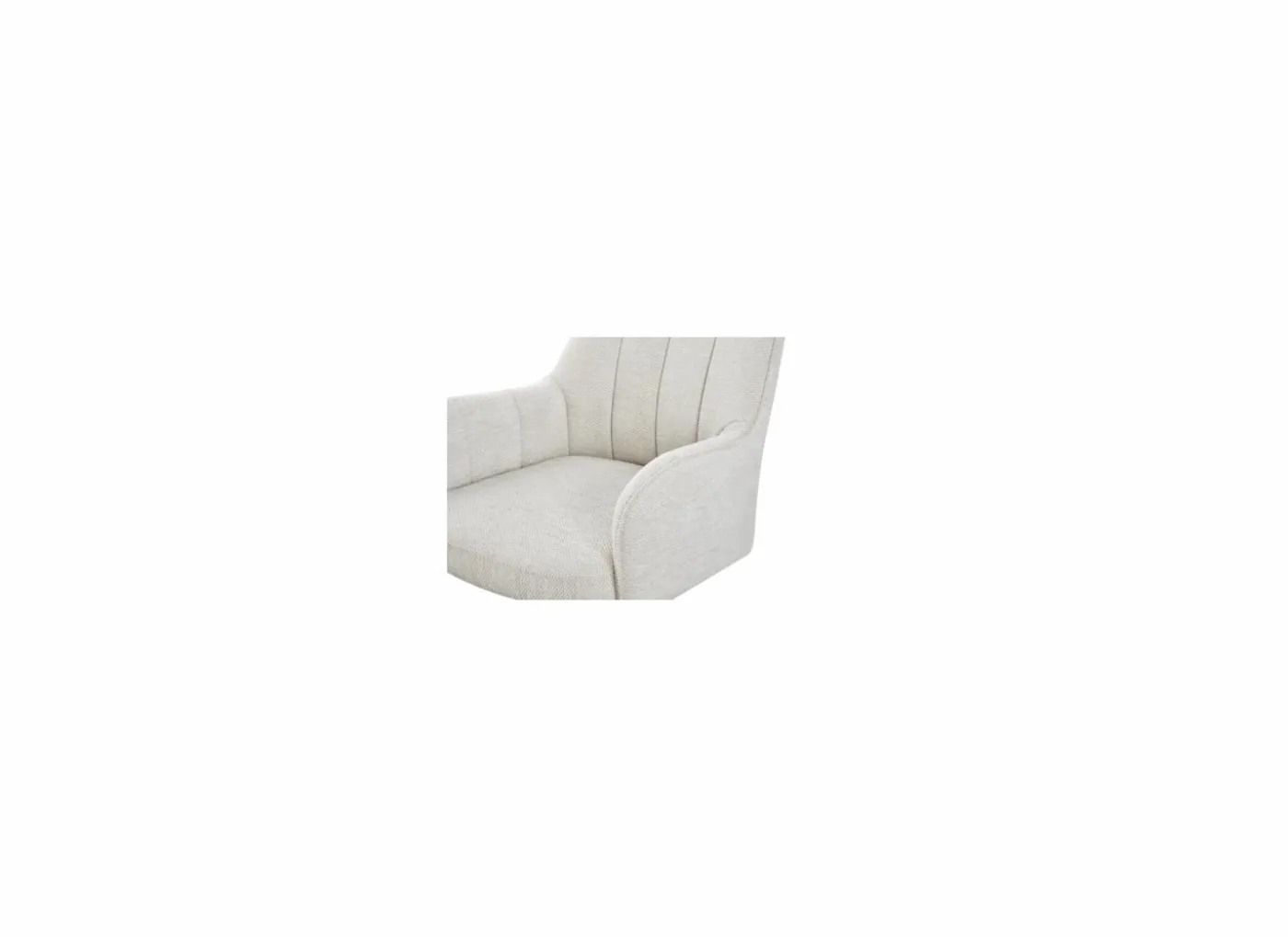 Bureaustoel Bonzo 57x60x95cm - stof - wit