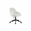 Bureaustoel Clover 56,5x61x87cm - stof - wit teddy
