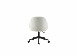 Bureaustoel Clover 56,5x61x87cm - stof - wit teddy