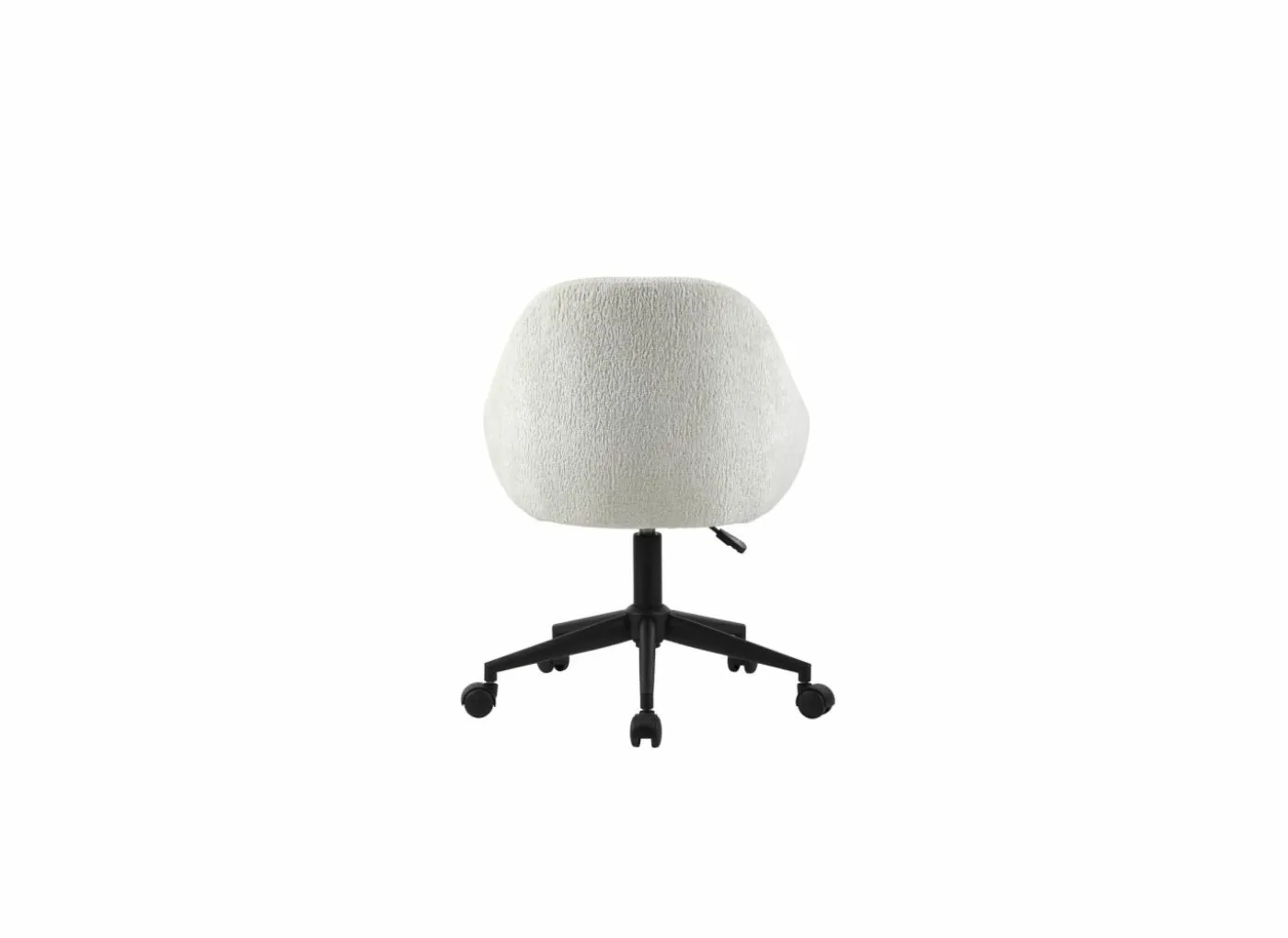 Bureaustoel Clover 56,5x61x87cm - stof - wit teddy