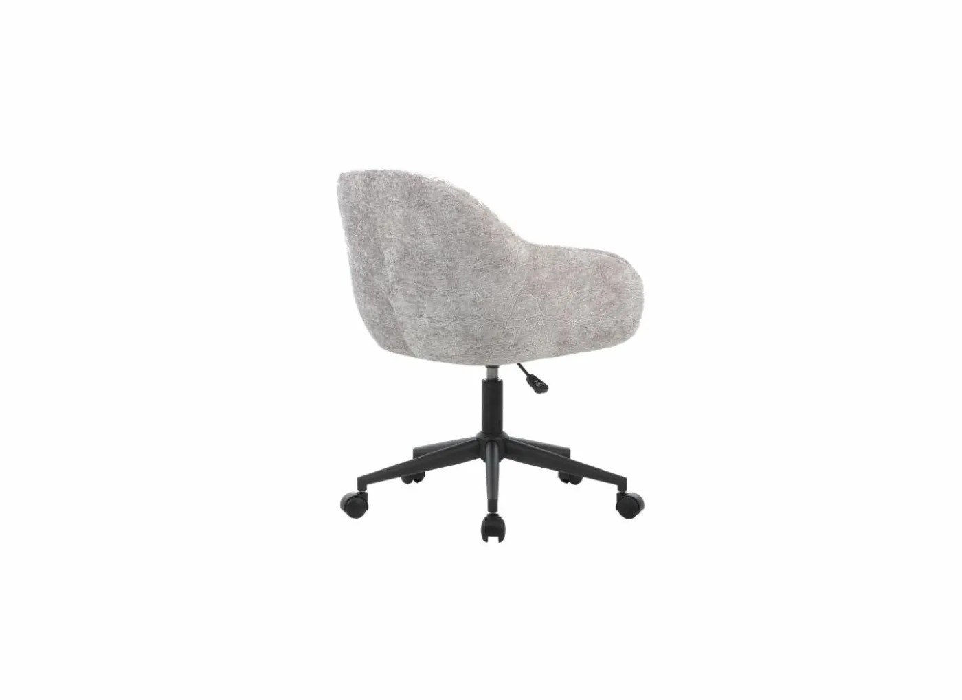 Bureaustoel Comfy 60x61,5x88,5cm - stof - grijs teddy