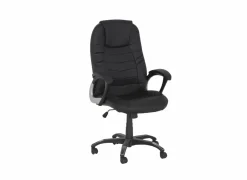 Bureaustoel Gaga 68x68x120cm - lederlook - zwart