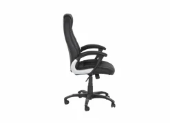 Bureaustoel Gaga 68x68x120cm - lederlook - zwart