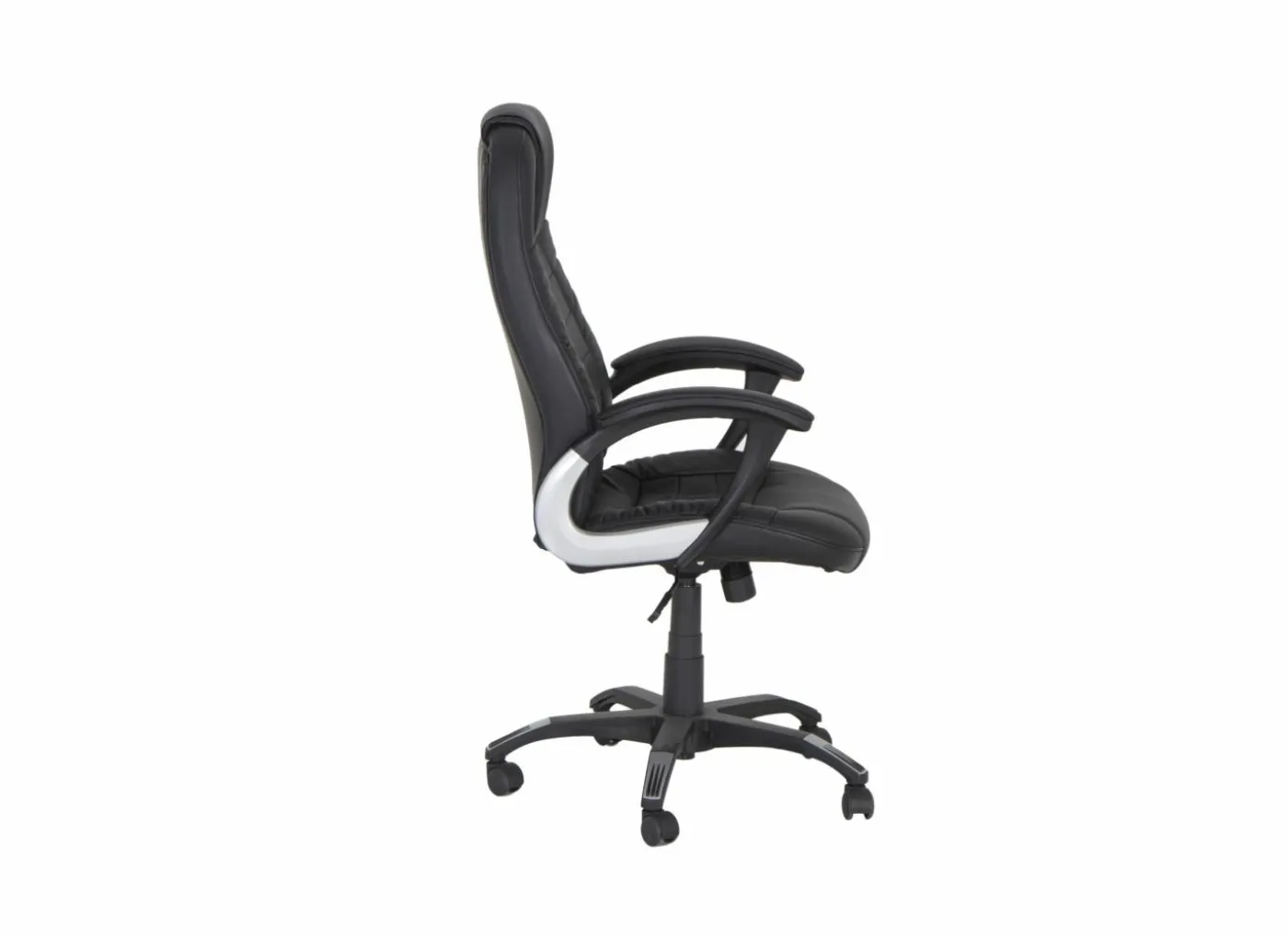 Bureaustoel Gaga 68x68x120cm - lederlook - zwart