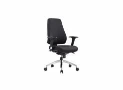 Bureaustoel Geronimo 66x61,5x104,5cm - stof - zwart