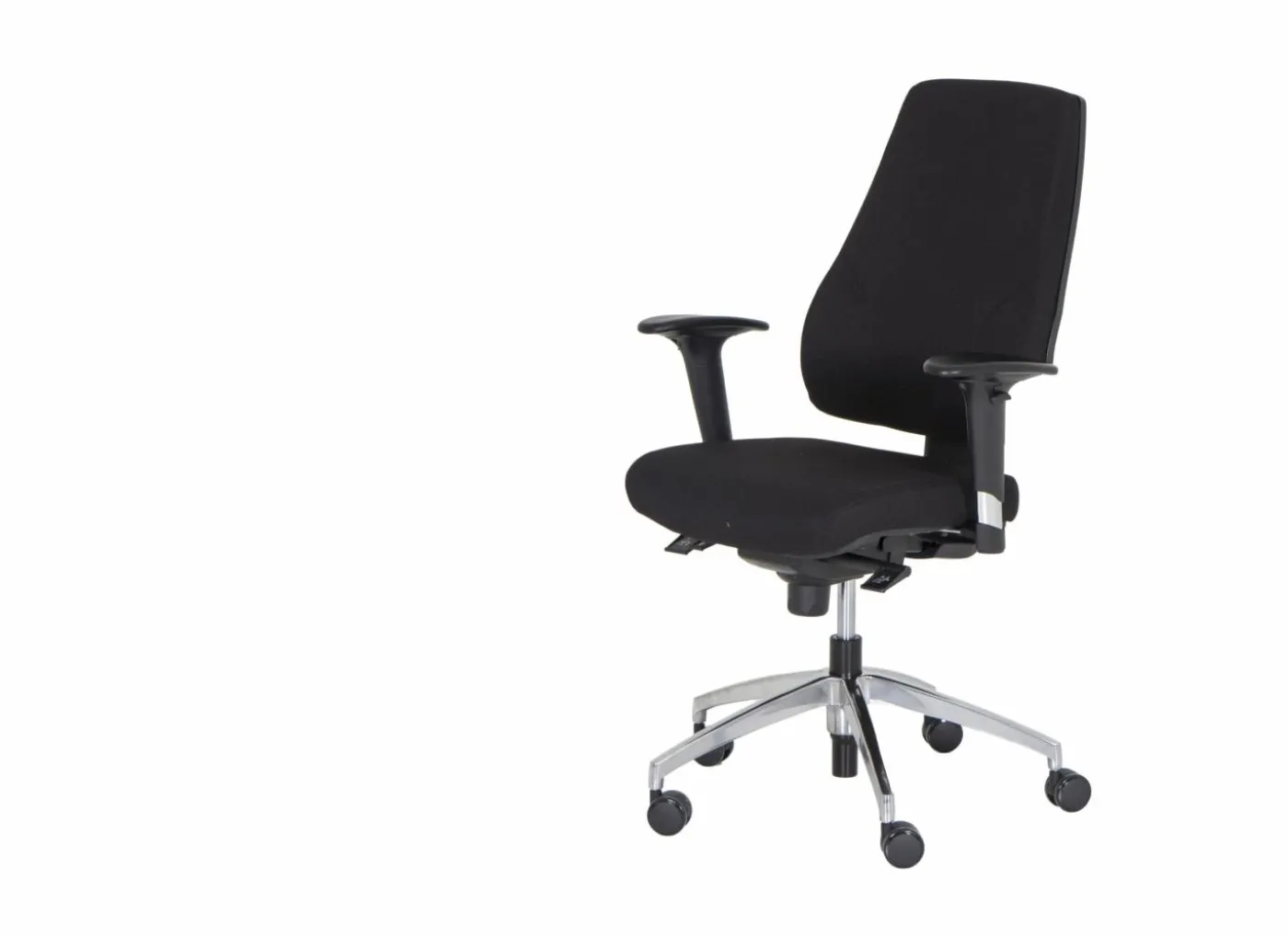 Bureaustoel Geronimo 66x61,5x104,5cm - stof - zwart