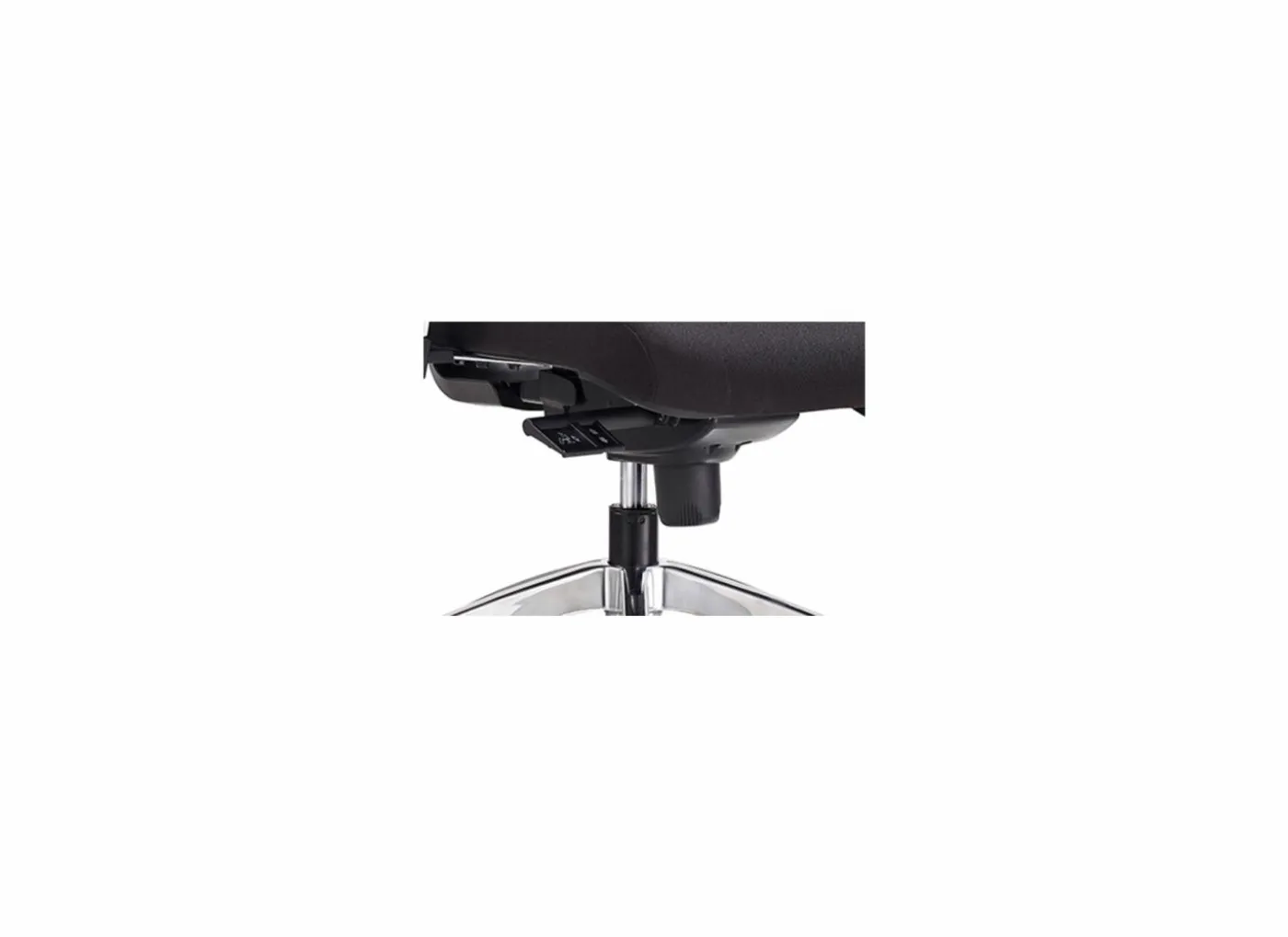 Bureaustoel Geronimo 66x61,5x104,5cm - stof - zwart