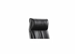 Bureaustoel Harley 66x66x120,5cm - lederlook - zwart