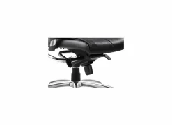 Bureaustoel Harley 66x66x120,5cm - lederlook - zwart